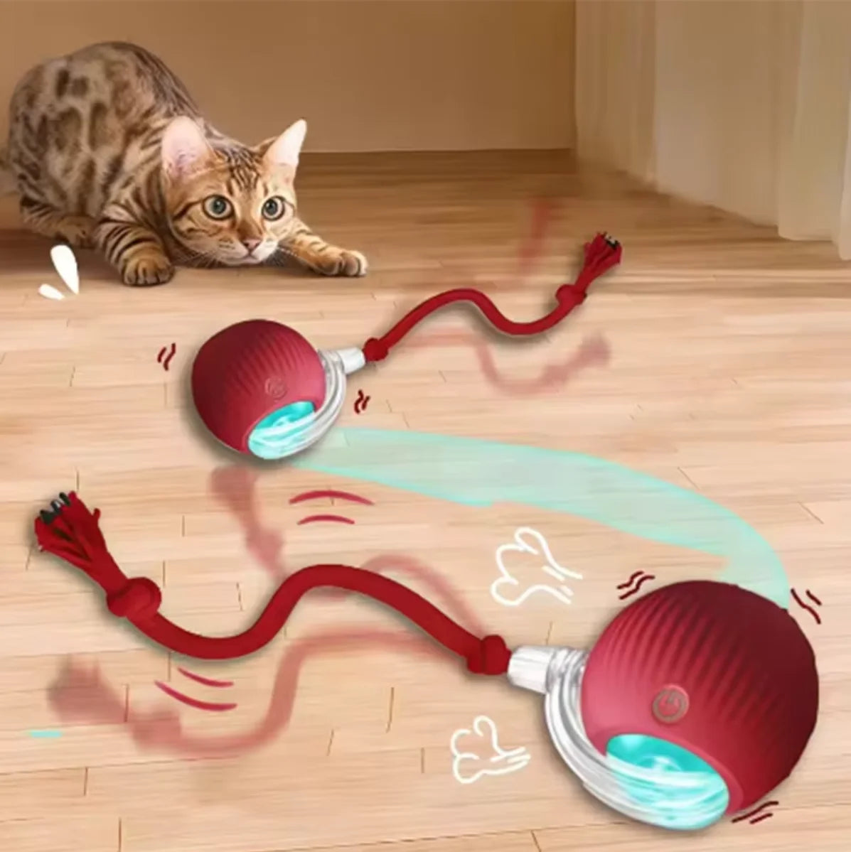 TinderboxPets™ Smart Interactive Auto-Rolling Ball