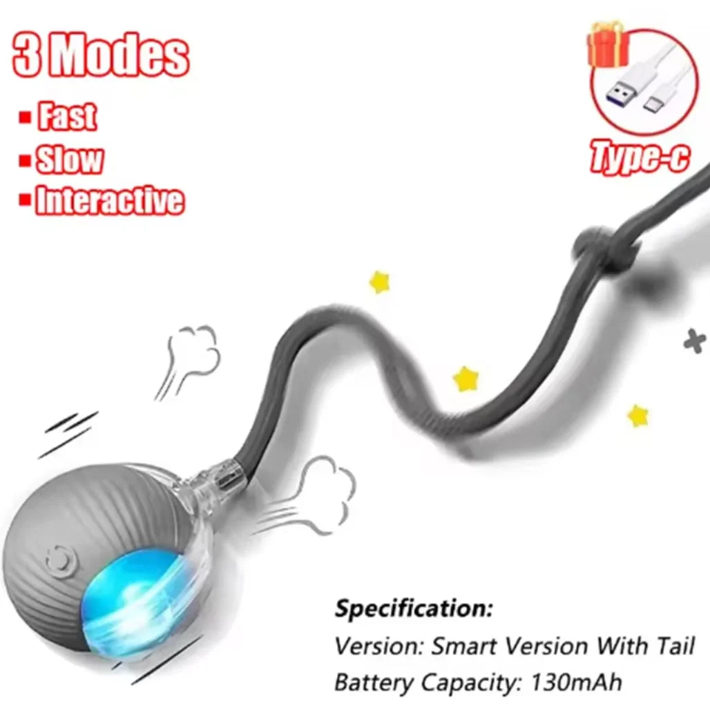 TinderboxPets™ Smart Interactive Auto-Rolling Ball