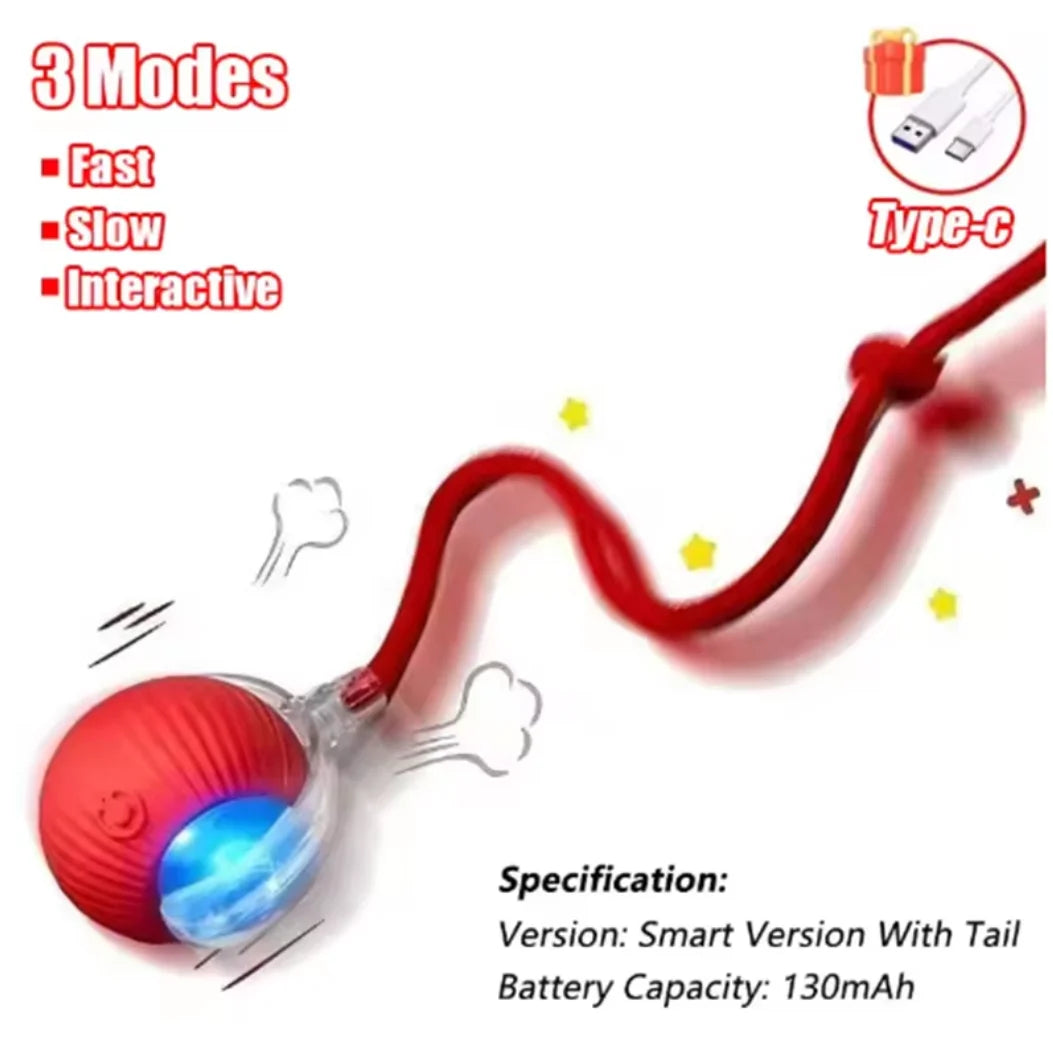 TinderboxPets™ Smart Interactive Auto-Rolling Ball
