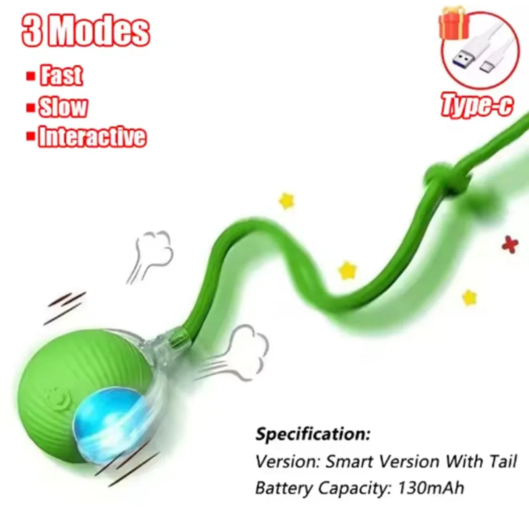 TinderboxPets™ Smart Interactive Auto-Rolling Ball